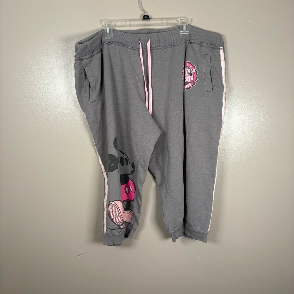 Disney Parks Women’s Mickey Mouse Capri Sweatpants Cotton 2XL
